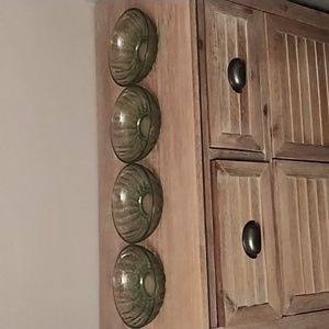 RARE-STUNNING set of 4 green antique bowls